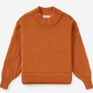 Everlane Textured Cable Knit Sweater Cider - Sz Large